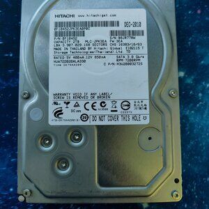 2TB Hitachi 7200 RPM 3.5" SATA II 3.0 Gb/s Hard Drive TESTED - Works! DK7SAA200